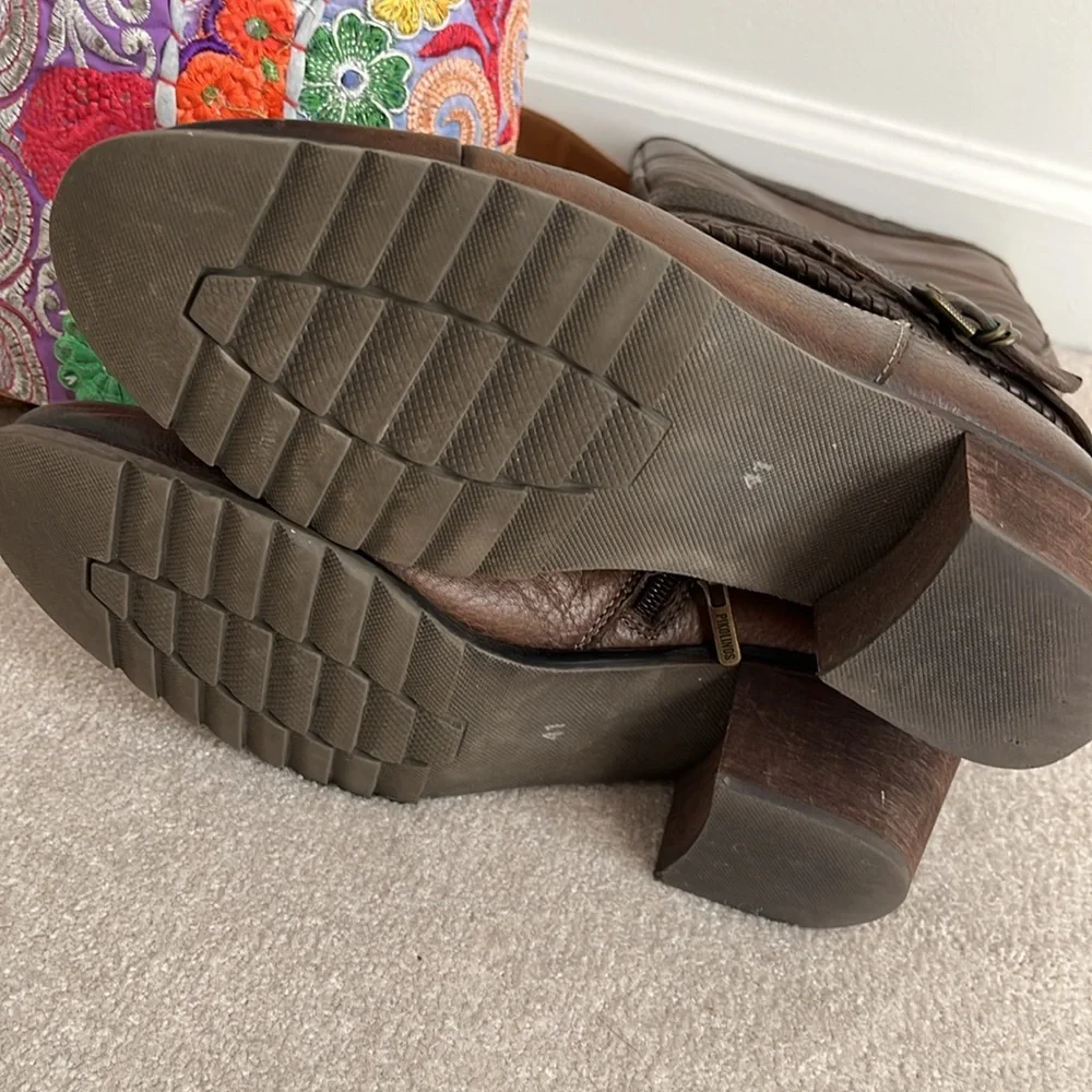 Pikolinos 9.5-10 Womens Brown Leather Knee-High Boots Super Comfy Used-Good - Picture 10 of 10